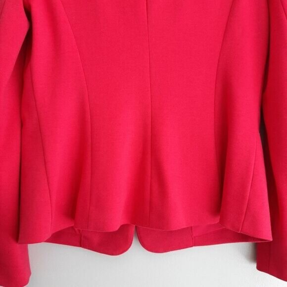 RICKI'S / Stretch One Button Closure Blazer Jacket Pink Sz S Flawed - Picture 10 of 14
